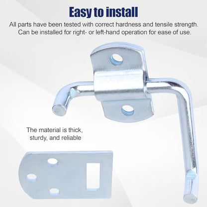 Corner Gate Latch Bracket Set fit Utility Trailer, Wood Security Rack Stake - size: 4.4 inches