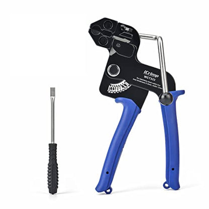 IWISS Metal Zip Tie Gun Wrap Tool for Stainless Steel Cable Ties, Tensioning & Cutting Functional Cable Tie Gun c/w Free Zip Tie Release Tool