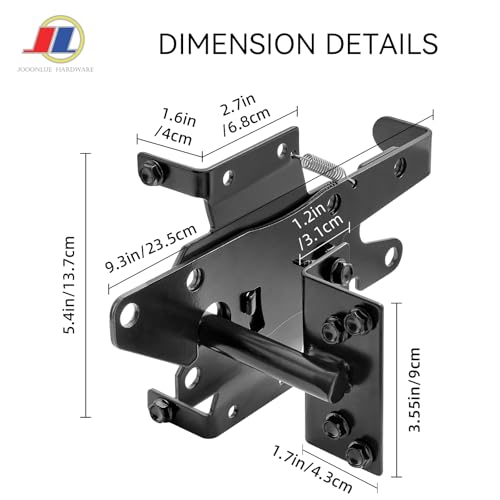 Self-Locking Gate Latch, Gravity Fence Latch, 1 Pack - size: Vinyl Fence