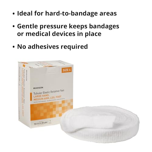 McKesson Tubular Elastic Retainer Net Dressing, 10 1/2 in x 25 yd, 1 ct - size: Size 4 1 Count