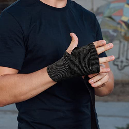 Treela 36 Pcs Self Adherent Bandage 4" X 5 Yard Wrap Breathable - color: Black, size: 4" X 5 Yard