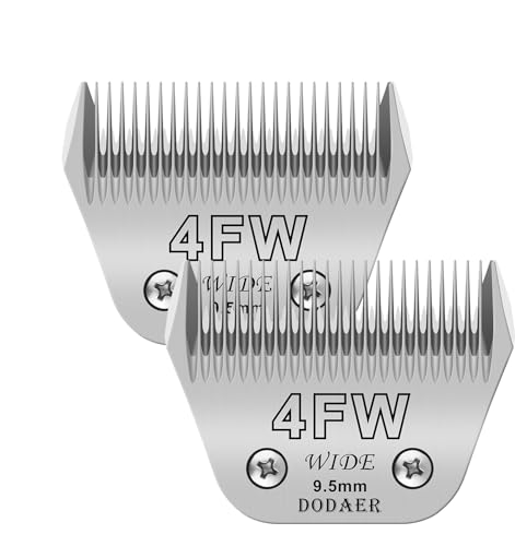 4FW blades dog grooming Compatible with Andis,Oster A5,Wahl km10 Clippers - color: 4FW-2PCS