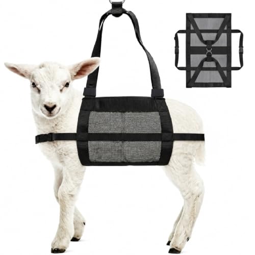 Calf Sling for Weighing Animals, 300 lb Livestock Animal Weighing Sling | Dual-Reinforced Safety Straps, Heavy-Duty, Washable Design For Calves, Lambs, Goats and Small Livestock