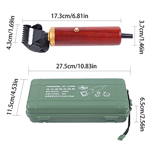 DYRABREST 55w Electric Sheep Goat Clipper Shears Wool Shearing Rabbit Dog Animal Farm 110v Duty Electric Shearing Clippers for Shaving Fur Wool in Sheep, Goats, Cattle, and Other Farm Livesto