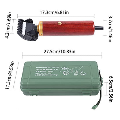 55W Electric Sheep Goat Shears Clippers Pet Animal Shave Grooming Wool Shearing Hair Shearing Grooming Machine Animal Clipper Fur Wool Cutter for Goat Dogs Rabbit Hair Grooming - color: 55w