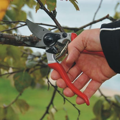 Felco F8 Pruning Shears – 8.3" Swiss-Made Garden Clippers with 1" Cutting Capacity for Ergonomic Comfort | Hand Pruners for Gardening | Garden Tool Cutter with Precision Bypass Blade, Aluminum Handles - size: F8 Large Ergo