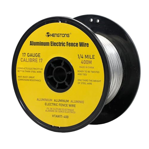 17 Gauge Aluminum Electric Fence Wire 1312ft for Garden & Chicken - size: 1/4 Mile
