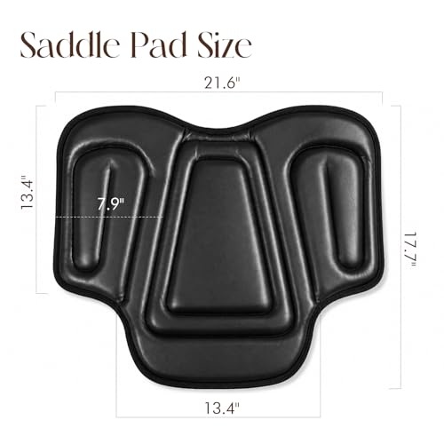 Horse Saddle Cushion for Western Saddles, Non-Slip Saddle Cushions for Trail Riding, Training