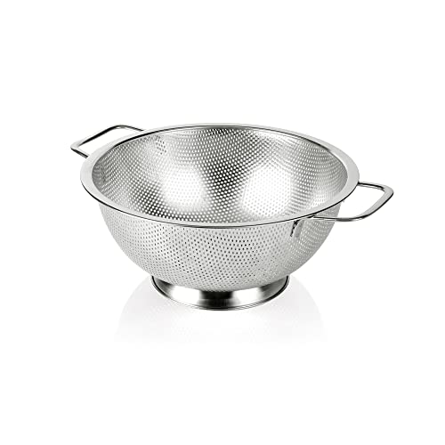 Gulex Colander Stainless Steel 3-Quart, Strainer Kitchen, Dishwasher Safe - size: 3QT