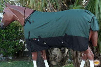 HILASON 1200D Turnout Sheet Hunter Green 75 in - color: Hunter Green, size: 75 in