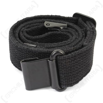 M1 Garand Cotton Sling (Black) US WWII M1 Garand Canvas Rifle Web Sling with Correct WW2 Hardware