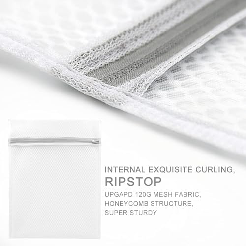 Mesh Laundry Bags for Delicates,Durable Zipper Wash Bags for Delicates, Lingerie, Bras, Underwear, Baby Clothes - Protect Garments in Washing Machine, 5-Piece Set (3 sizes)