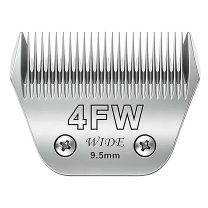 BILLAR® 4FW Dog Grooming Wide Blade,Detachable Pet Dog Grooming Blades,Compatible with Andis,Oster A5,Wahl km10 Clippers.Cutting Length 3/8 in(9.5mm) - size: 4FW