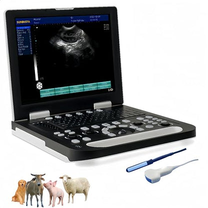 N50 Portable Veterinary Ultrasound Machine, 15" LCD - size: Convex & Rectal Linear Probe