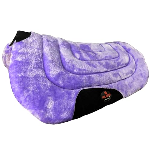 HILASON Western Endurance All Purpose Horse Fleece Saddle Pad - color: Purple