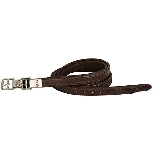 Chocolate Stirrup Leathers - size: 48"