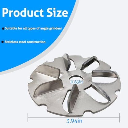 Stainless Steel Pig Hair Removal Tool - Electric Scraper for Livestock | 2 Pack Labor-Saving Scraper Disc, Dehairing Machine, Heavy-Duty Farm Hog Scraping Tool, for Pigs, Cattle, Sheep, Horses