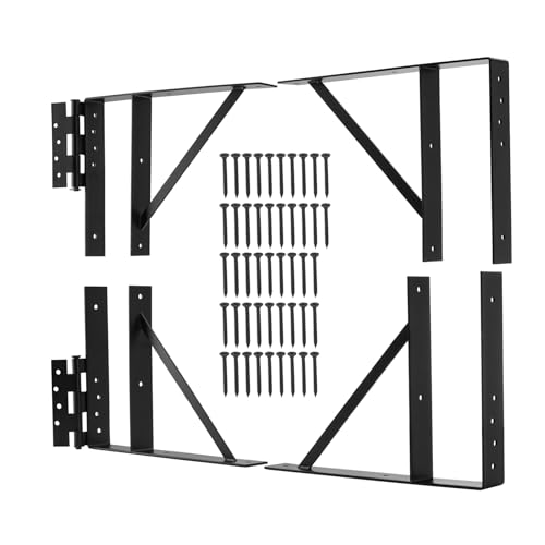 Gate Corner Brace Bracket, Heavy Duty Gate Kits for Wood Fence | Gate Hardware, Adjustable Fence Gate Frame Kit, Anti-Sag Kit for Wooden Fence, Deck gate, Driveway, Shed Door, Corral Gates