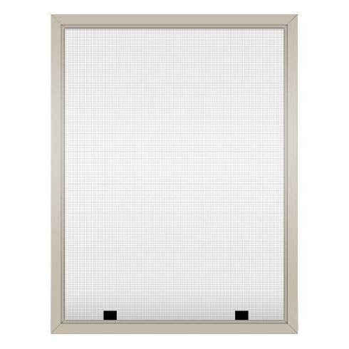 Assembled Custom Size Window Screens (Tan) - color: Tan