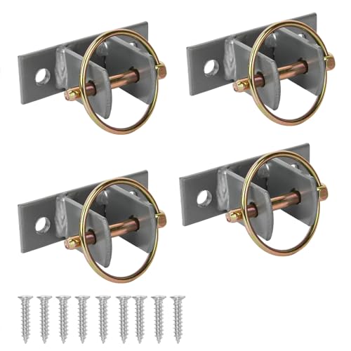 4 Pcs Water Bucket Hook with Pin Heavy Duty Wall Mounted Equestrian Bucket Hooks Hangers for Horse Stall Stable Barn