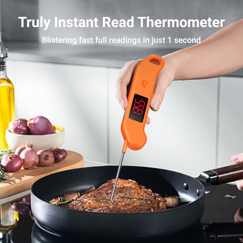 ThermoMaven 1 Sec Professional Digital Meat Thermometer, ±0.5℉ Accuracy - color: Orange