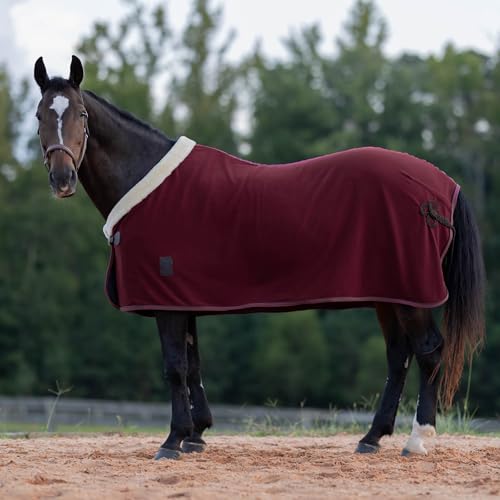 Equinavia Koselig Fleece Cooler - Cranberry Red - 72 in - color: Cranberry Red, size: 72 in