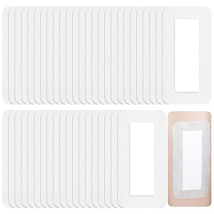 Nuanchu 60 Pcs Bordered Gauze Adhesive Dressing Waterproof, 4 x 8 Inch - size: 4 x 8 Inch