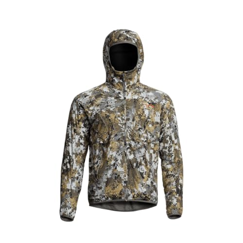 SITKA Ambient 100 Hooded Jacket - Insulated Breathable Waterproof Hunting Fishing Mens Jacket - color: Optifade Elevated Ii, size: Medium