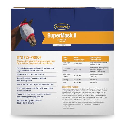 Farnam Supermask II Fly without Ears,Assorted,Floral