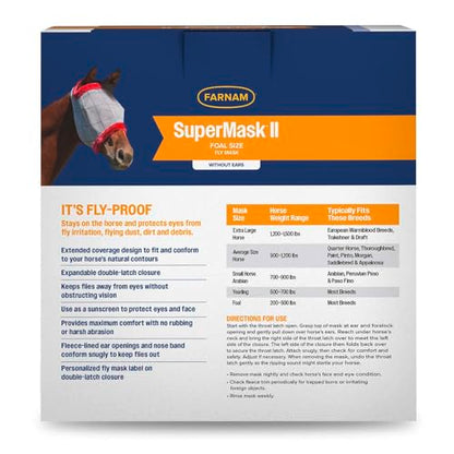 Farnam Supermask II Fly without Ears,Assorted,Floral