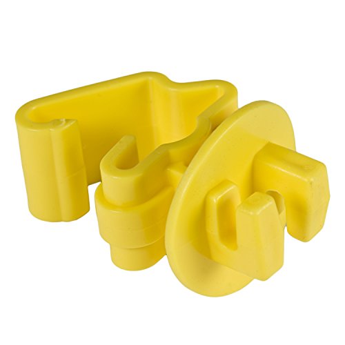 Zareba Standard Snug-Fitting T-Post Insulator - ITY-Z - 25 Pack - Use with Electric Fences - No Hardware Needed - Includes 25 (Pack of 10) - size: Pack of 10