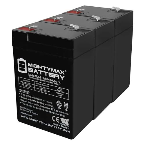 Mighty Max Battery 6V 4.5AH SLA Battery Replacement for Zareba SB3-3 Pack - size: 3 Pack
