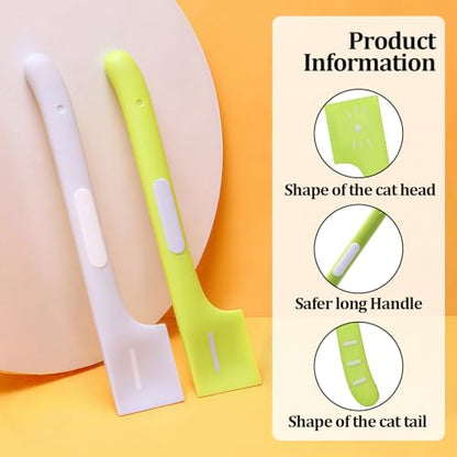 Pet Food Can Spoon,2 Pack Can Food Mixing Spoons,Canned Scoop for Cat & Dog Feeding, Wet Food Storage,Pet Food Spoon - color: 2 Colors