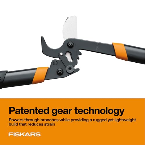 Fiskars 18” PowerGear2 Garden Bypass Loppers, 1.5" Capacity Tree Trimmer | Compact Branch Cutter, Multiplies Power for Easier Pruning, Heavy-Duty & Sharp Steel Blade with Low-Friction Coating - style: 18 in