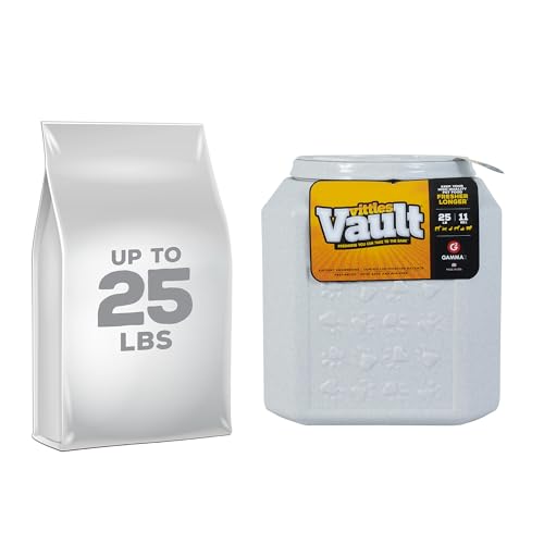 Vittles Vault Vittles Vault Pawprint Food Storage Container + Scoop, 25lbs - size: 25 Pounds
