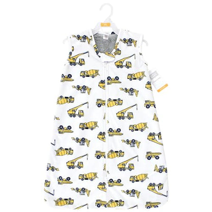 Hudson Baby Infant Girls Long Sleeve Plush Faux Fur Sleeping Bag, Wearable Blanket - color: Construction, size: 12-18 Months