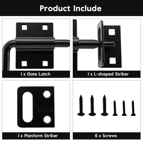 HOME MASTER HARDWARE Heavy Duty Slide Bolt Gate Latch, 1 Pack Door Latch
