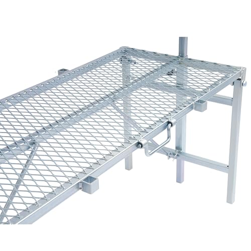 HECASA Sheep Milking Stand Livestock Feeder Rack Adjustable Headpiece - color: Silvery
