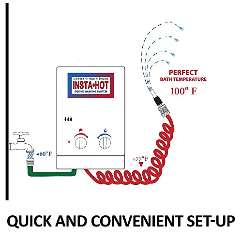 Original Portable Equine Washing System | Ultimate Comfort with Instant Warm Water | Comfortable, Stress-Free Horse - style: Insta-Hot only