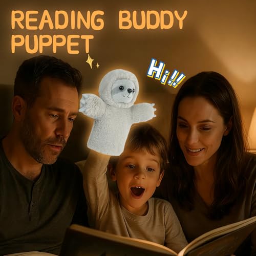 Hand Puppet Toy Speech Therapy Learning Tool Soft Stuffed Animal for Children Adults Family Fun Adult Size Fit Educational Gift Toddler Toy Sloth - color: Sloth