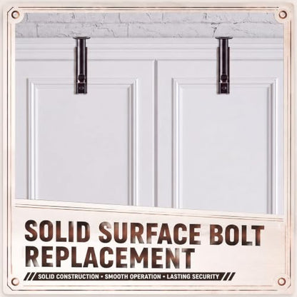 Lothee 3" 4 Pcs Brass Surface Bolt Door Latch, Rubbed Bronze - color: Rubbed Bronze, size: 3 Inch