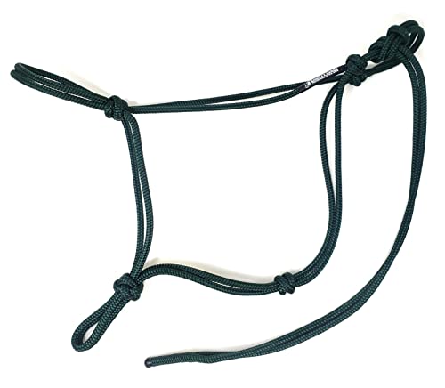 Soft 2 Knot Horse Halter - color: Hunter Green, size: Draft