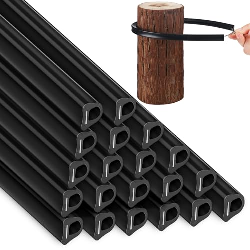Pushglossy 20 Pcs 20" Electric Fence Underground Wire Insulator Corner Post
