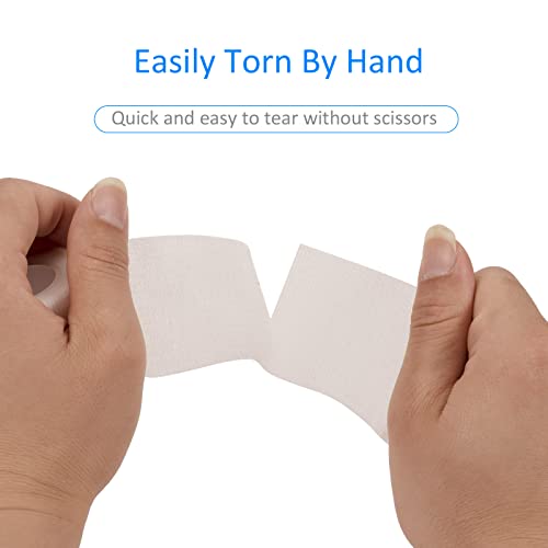 Self Adhesive Bandage Wrap 2 Inch Self Adherent Cohesive Tape Sport - color: White, size: 12Pcs