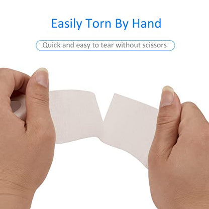 Self Adhesive Bandage Wrap 2 Inch Self Adherent Cohesive Tape Sport - color: White, size: 12Pcs