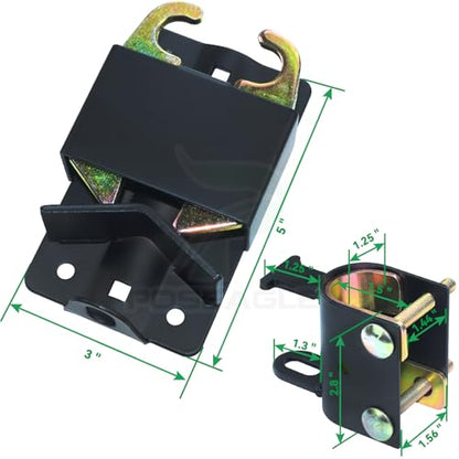 Upgraded 2 Pack 5 inch Black S16100700 Two Way Lockable Gate Latch - size: A7 2xLockable Gate Latch