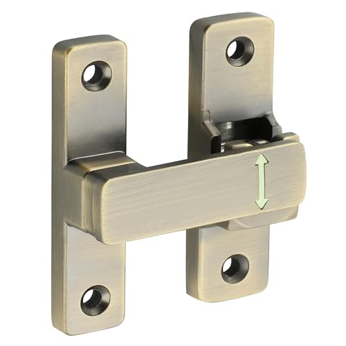 Mooche Sliding Barn Door Lock, 90/180 Degree Flip Door Lock Latch, Cyan - color: Cyan