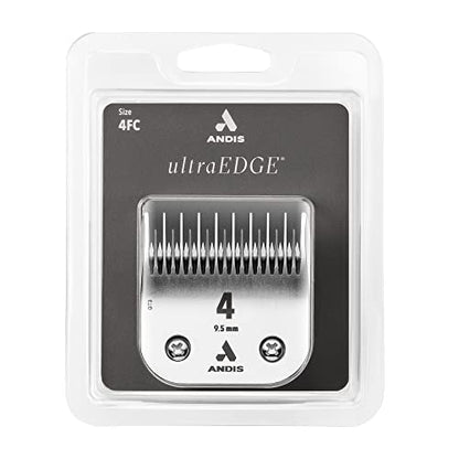 Andis 72625 UltraEdge Skip-Tooth Blade, Size 4, 3/8in Cut, Chrome | Fits Andis, Conair, Oster & Wahl detachable dog clippers, rockwell 65 hardness, rust-resistant - style: 4 Skip Tooth Blade (Pack of 1)