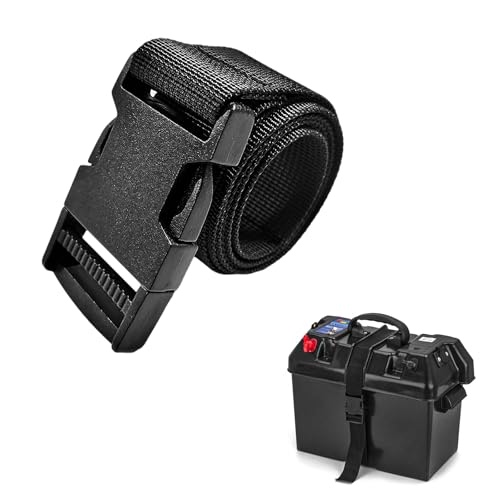 Car Battery Box Strap, Adjustable Auto Battery Hold Down Straps with Quick Release Buckle, 39 Inch Batteries Box Tie Down Strap for Cars Trucks SUVs Boats, Car Accessories - color: 1 PCS