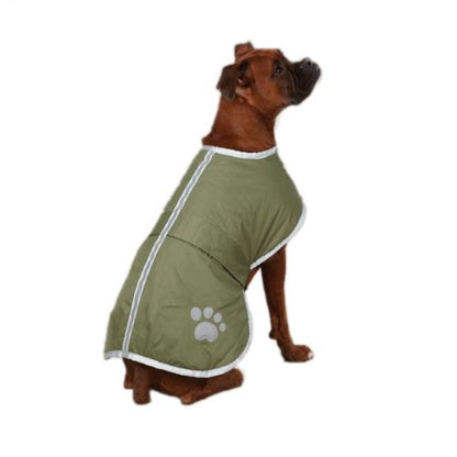 Zack & Zoey Polyester Nor'easter Dog Blanket Coat, XX-Small, Chive - color: Chive, size: XX-Small
